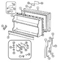 Diagram for 02 - Freezer Door