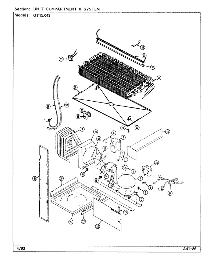 Diagram for GT15X43 (BOM: DF02A)