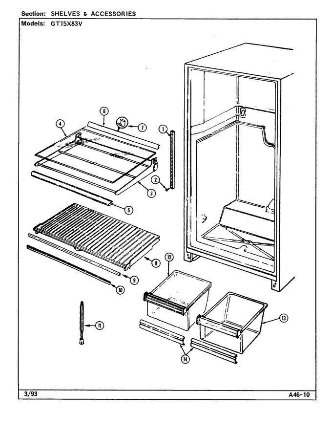 Diagram for GT15X83V (BOM: DF15A)