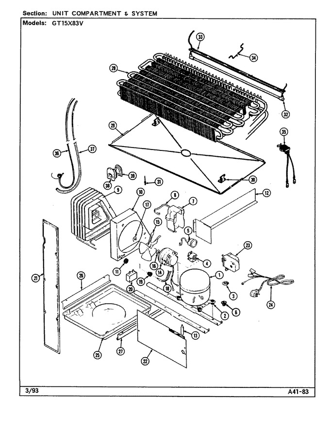 Diagram for GT15X83V (BOM: DF15A)