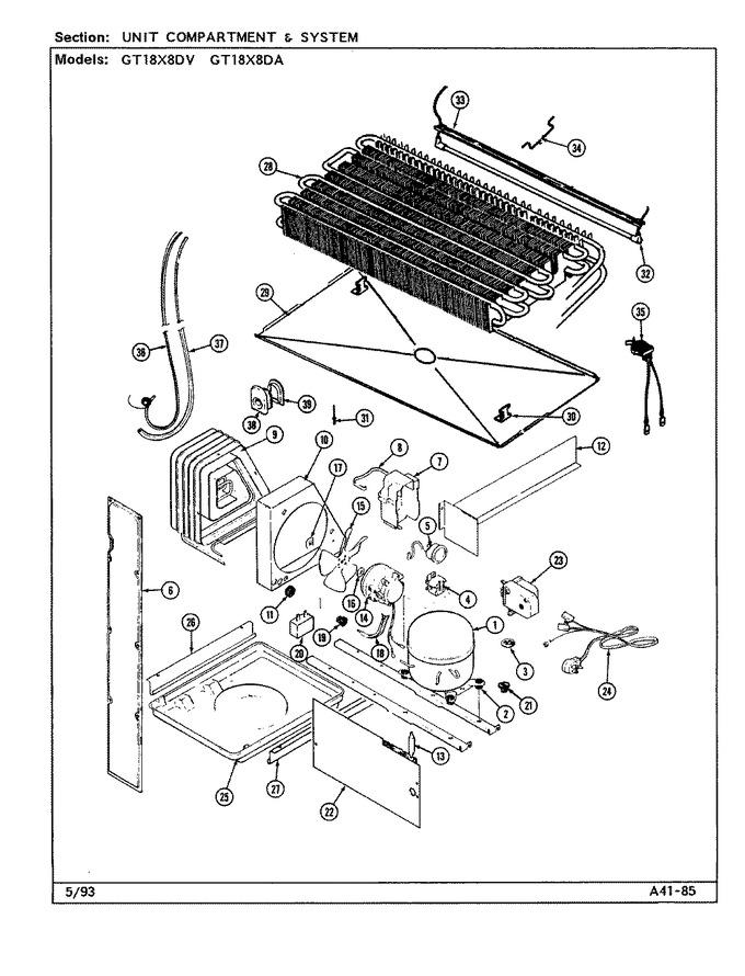 Diagram for GT18X8DA (BOM: DC45A)