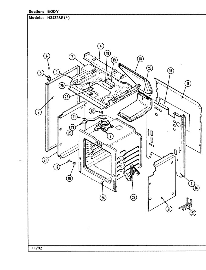 Diagram for H3432SRW