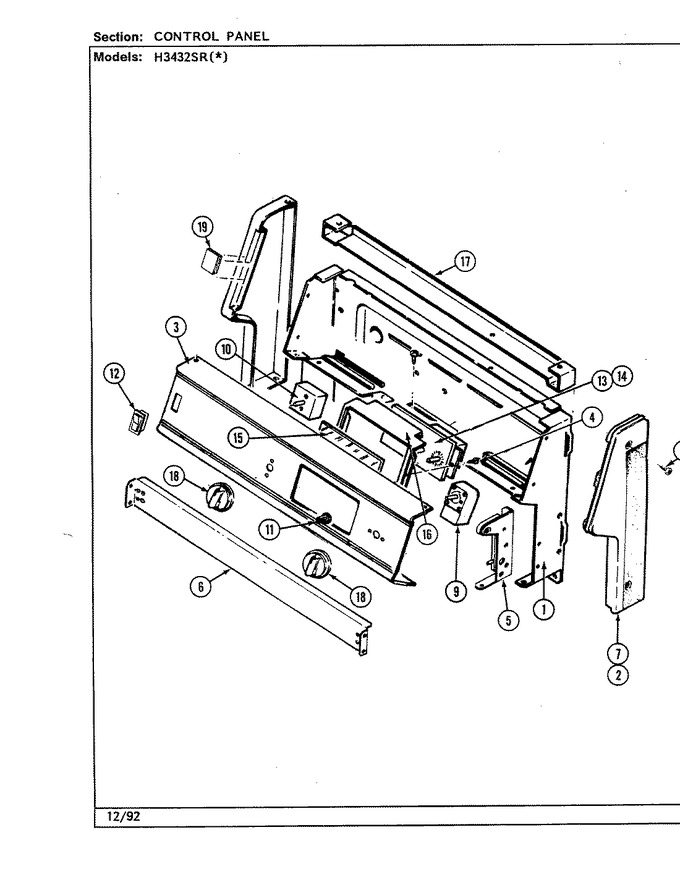 Diagram for H3432SRW