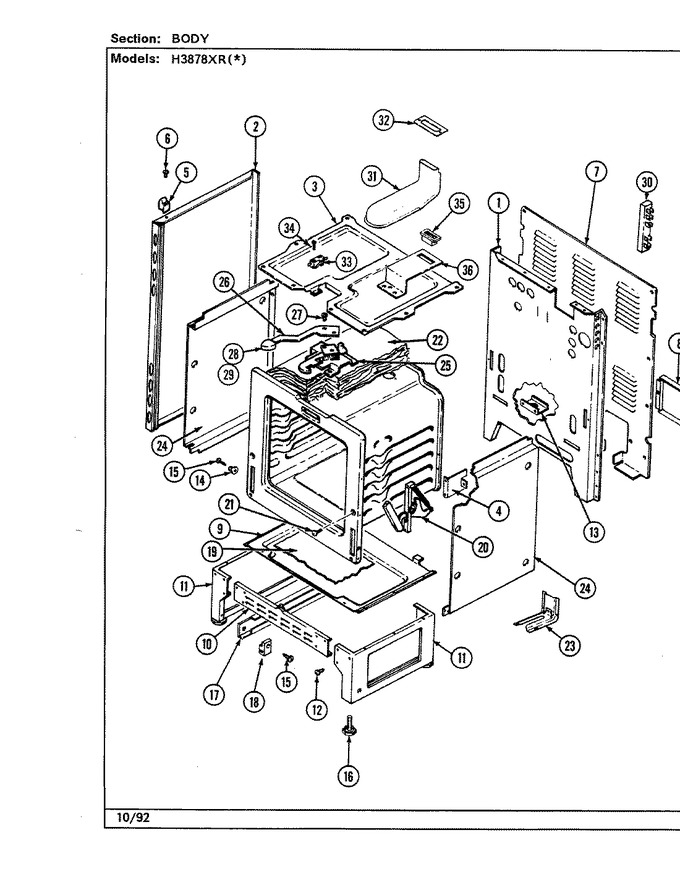 Diagram for H3878XRW