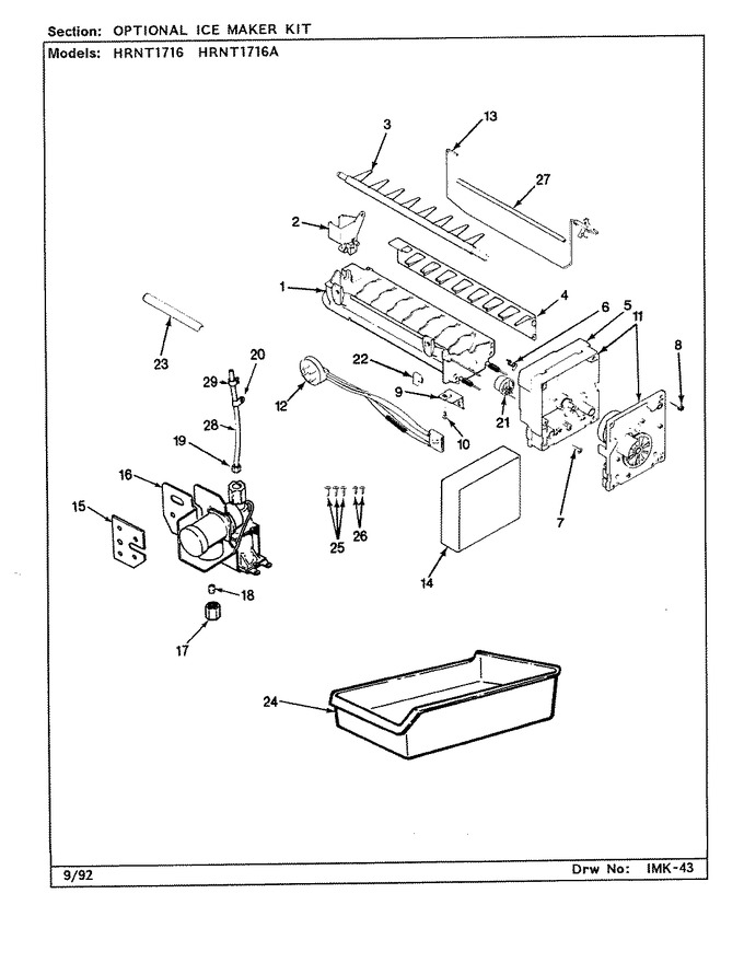 Diagram for HRNT1716 (BOM: BF28D)