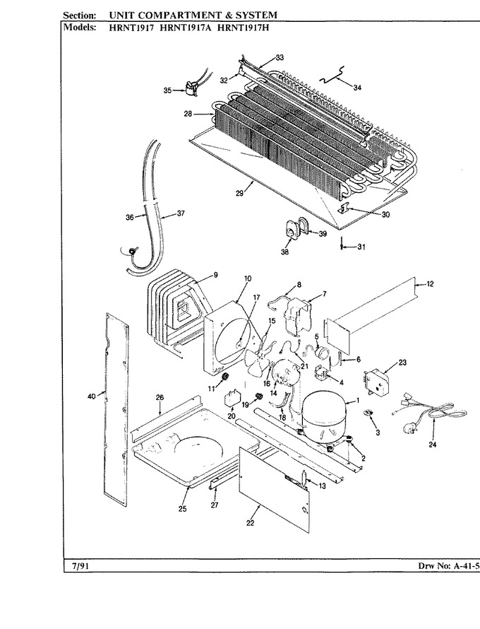 Diagram for HRNT1917A (BOM: BF55A)