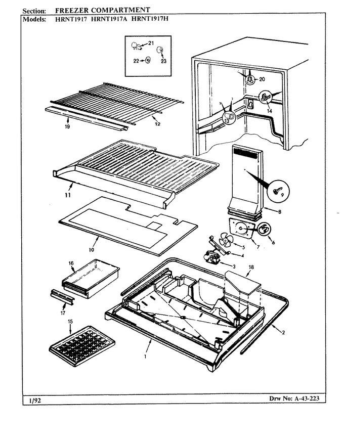 Diagram for HRNT1917H (BOM: BF64C)