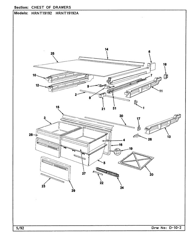 Diagram for HRNT19192 (BOM: CF51A)