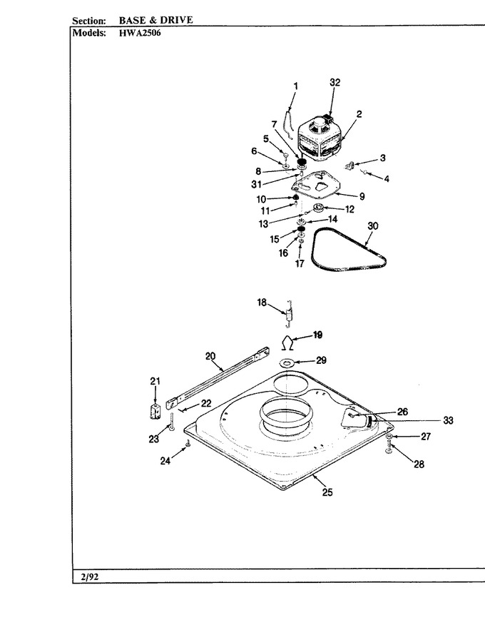 Diagram for HWA2506W