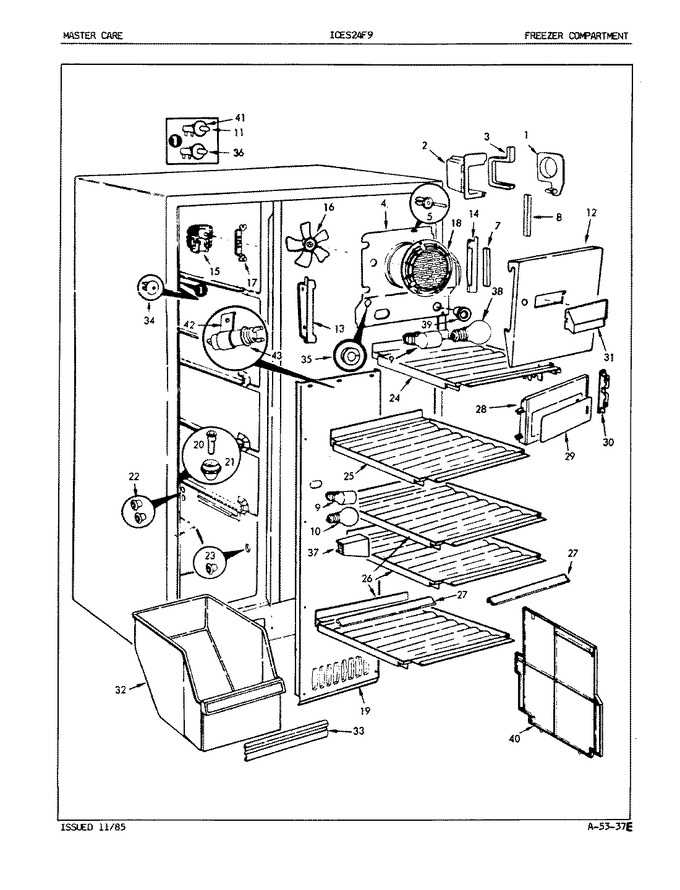 Diagram for ICES24F9 (BOM: 5L50A)