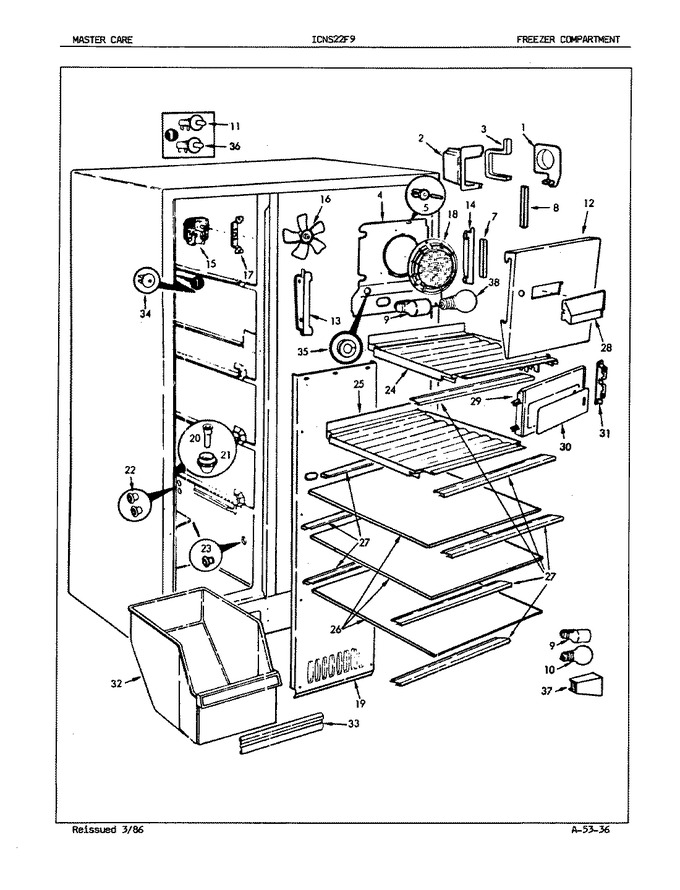 Diagram for ICNS22F9A (BOM: 5L47B)