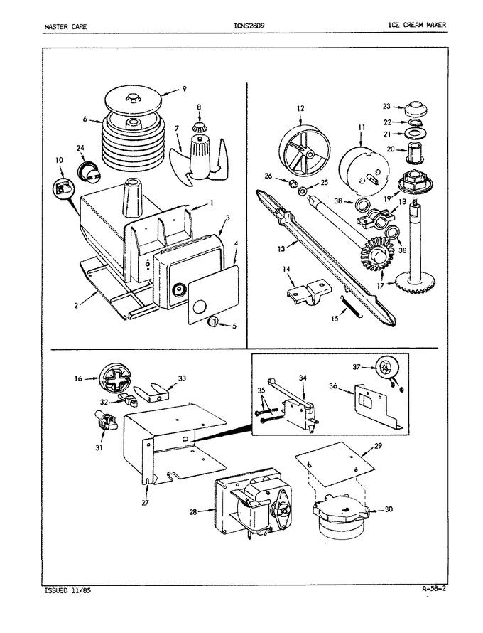 Diagram for ICNS28D92 (BOM: 5L58A)