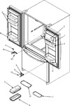 Diagram for 12 - Ref Dr Storage & Center Hinges