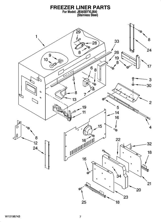 Diagram for JB36SEFXLB00