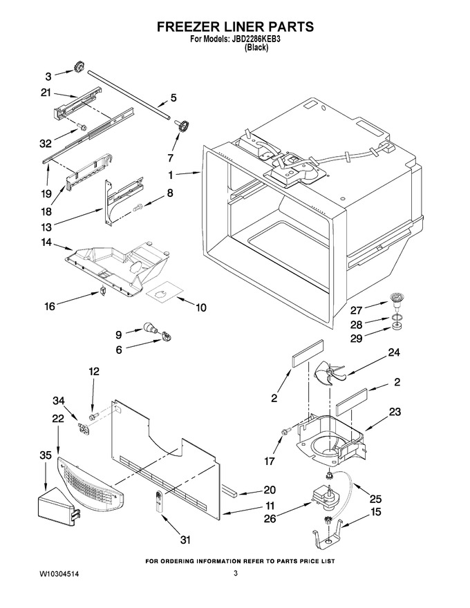 Diagram for JBD2286KEB3