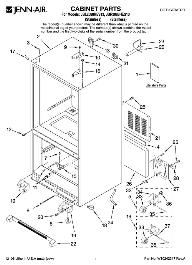 Diagram for JBL2088HES13