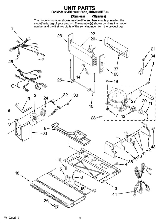 Diagram for JBL2088HES13