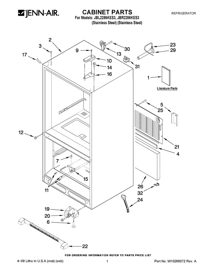 Diagram for JBL2286KES3