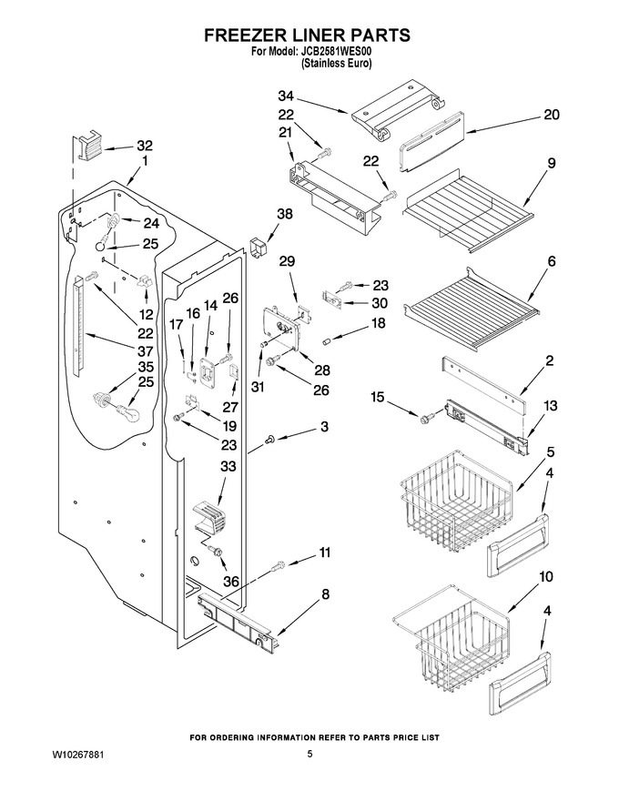 Diagram for JCB2581WES00