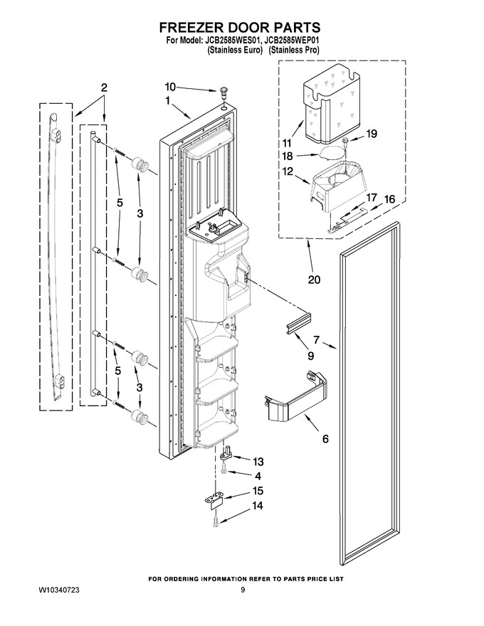 Diagram for JCB2585WES01