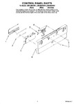 Diagram for 02 - Control Panel Parts