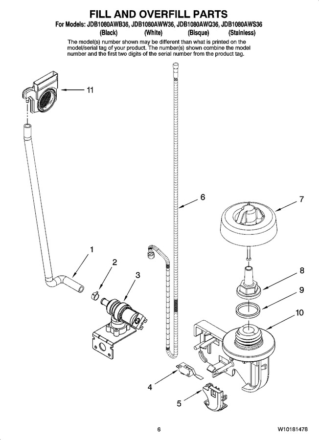 Diagram for JDB1080AWW36