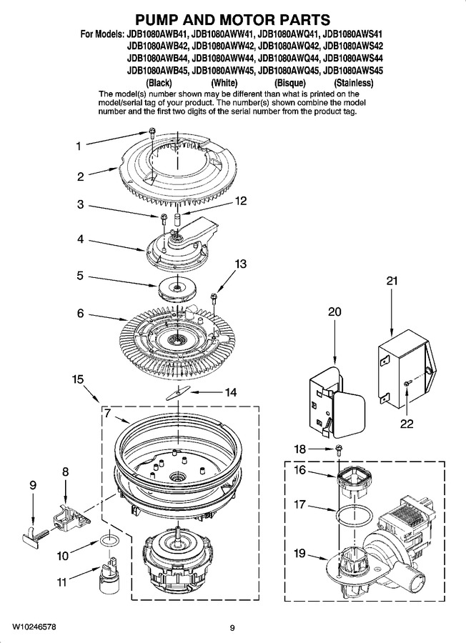 Diagram for JDB1080AWS42