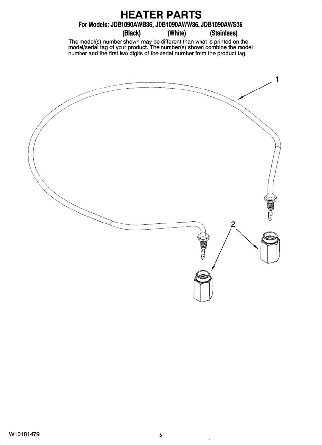 Diagram for JDB1090AWB36