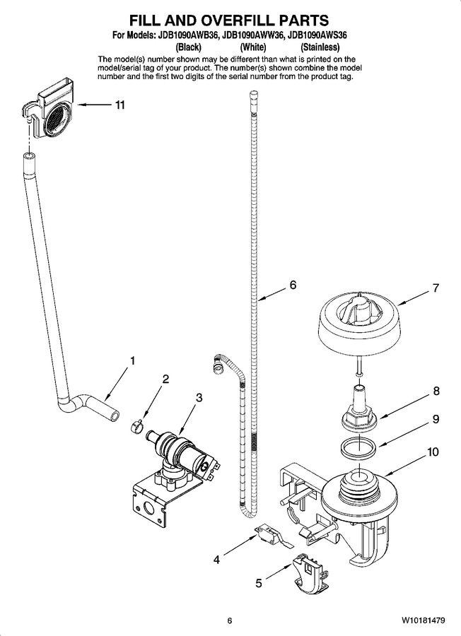 Diagram for JDB1090AWB36