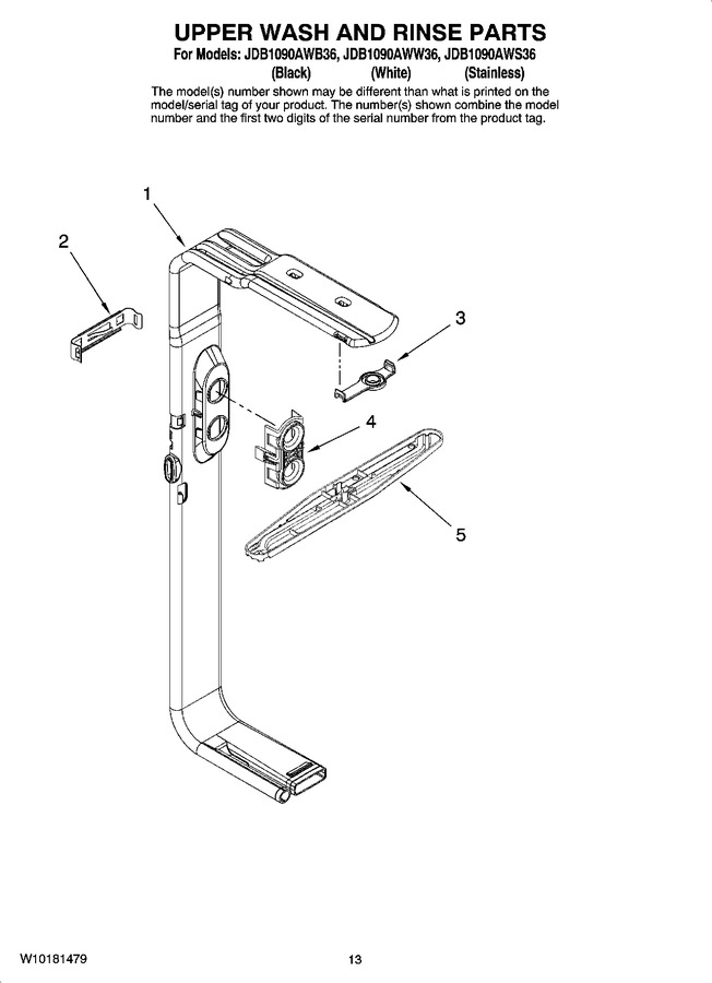 Diagram for JDB1090AWS36