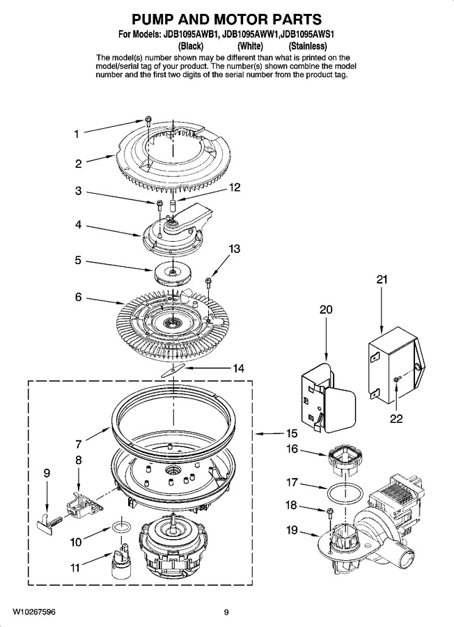 Diagram for JDB1095AWS1