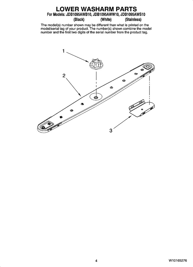 Diagram for JDB1095AWS10