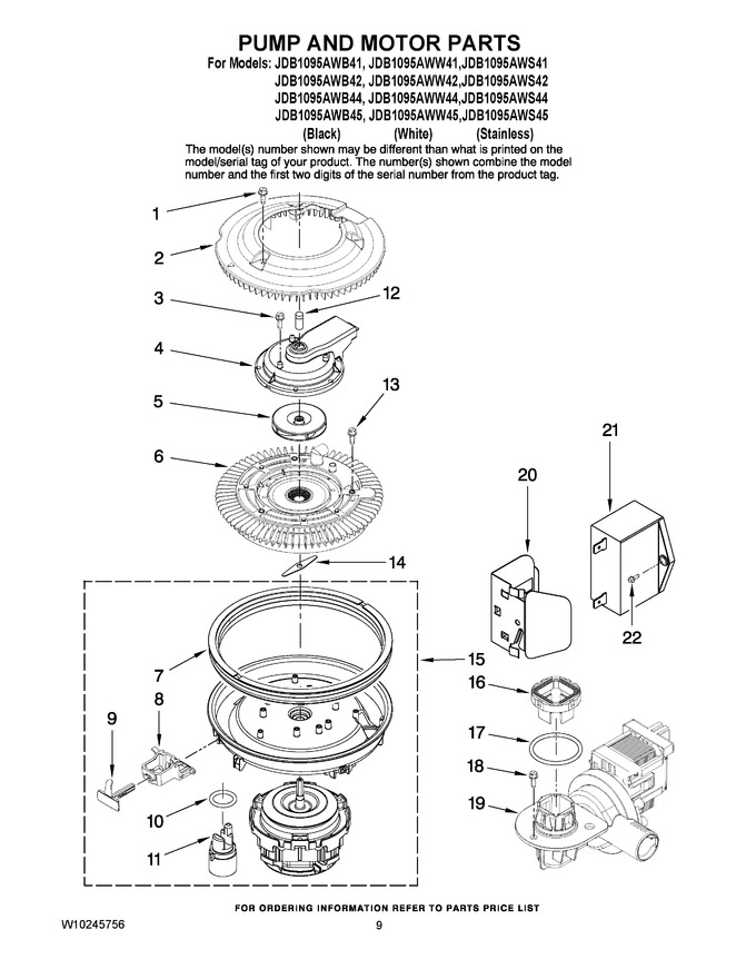 Diagram for JDB1095AWW42