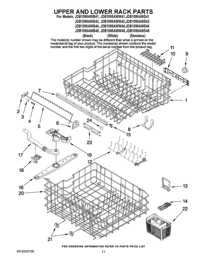 Diagram for JDB1095AWS45