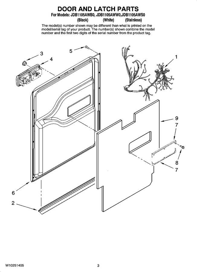 Diagram for JDB1105AWB0