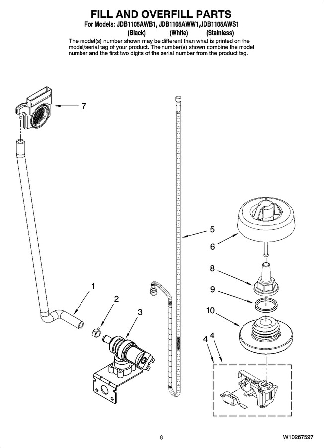 Diagram for JDB1105AWW1