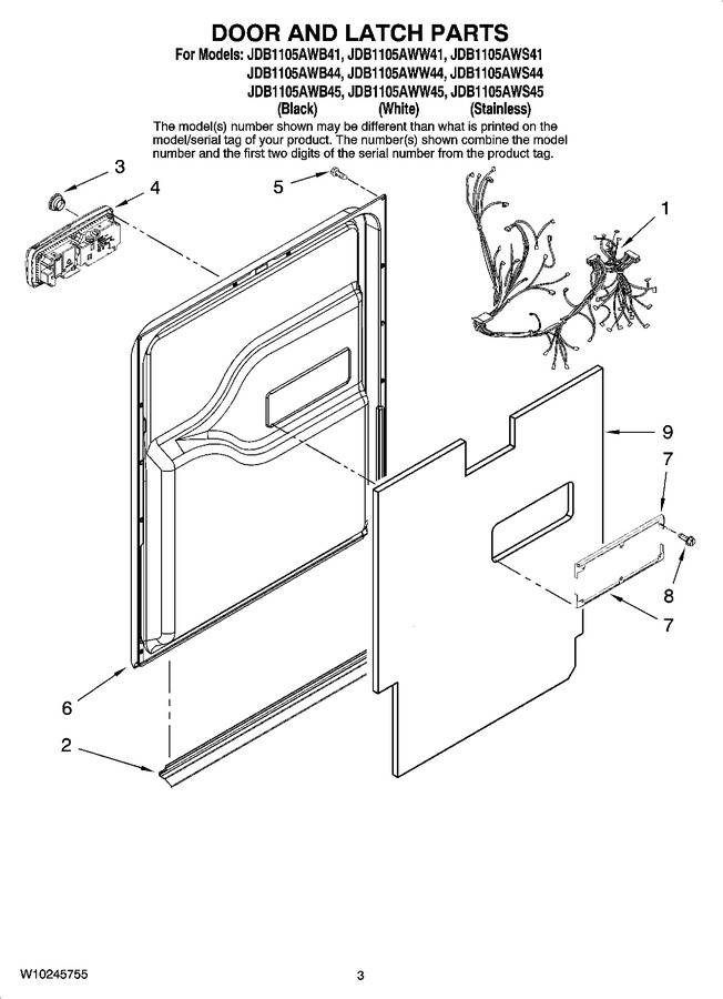 Diagram for JDB1105AWB41