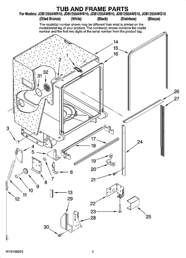 Diagram for JDB1250AWQ10