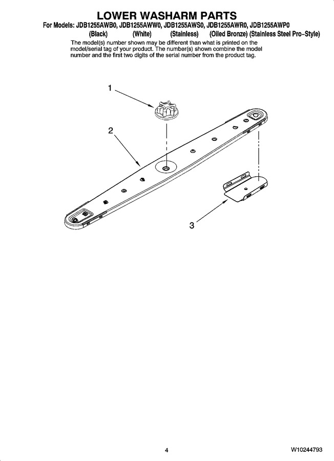 Diagram for JDB1255AWW0