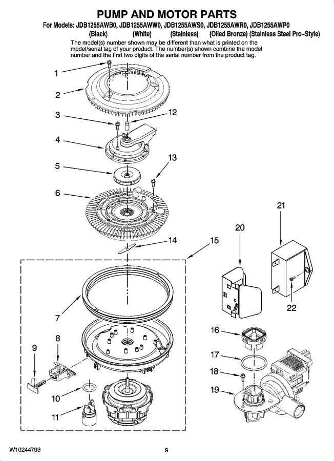 Diagram for JDB1255AWW0