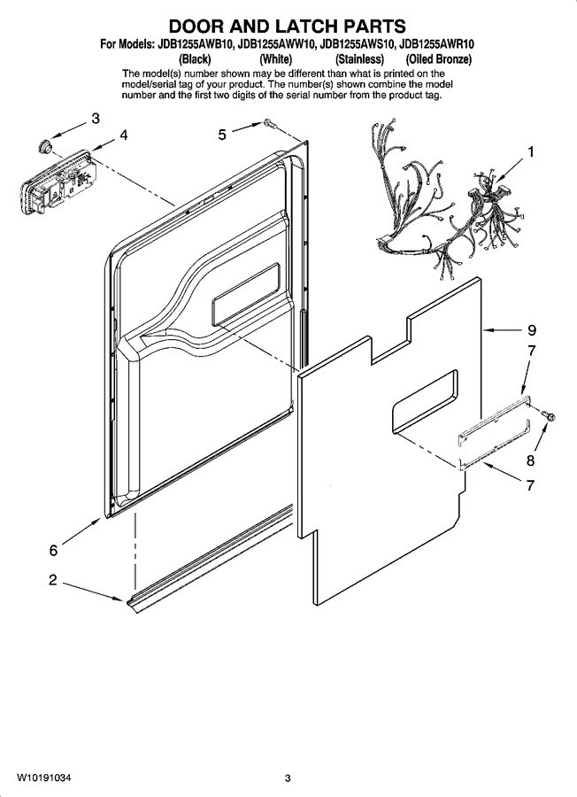 Diagram for JDB1255AWB10