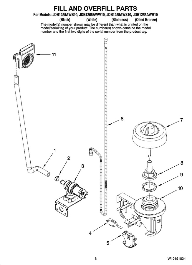 Diagram for JDB1255AWS10