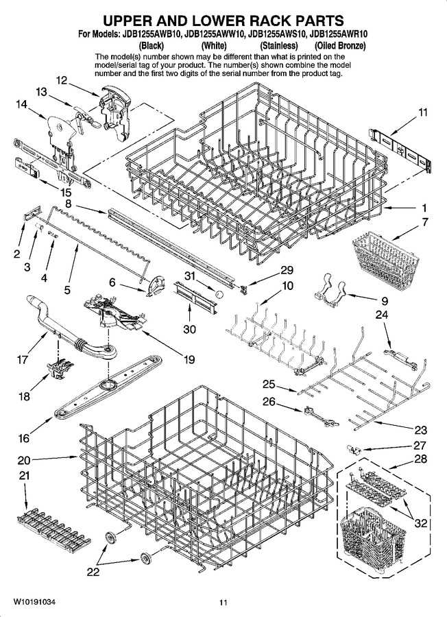 Diagram for JDB1255AWB10