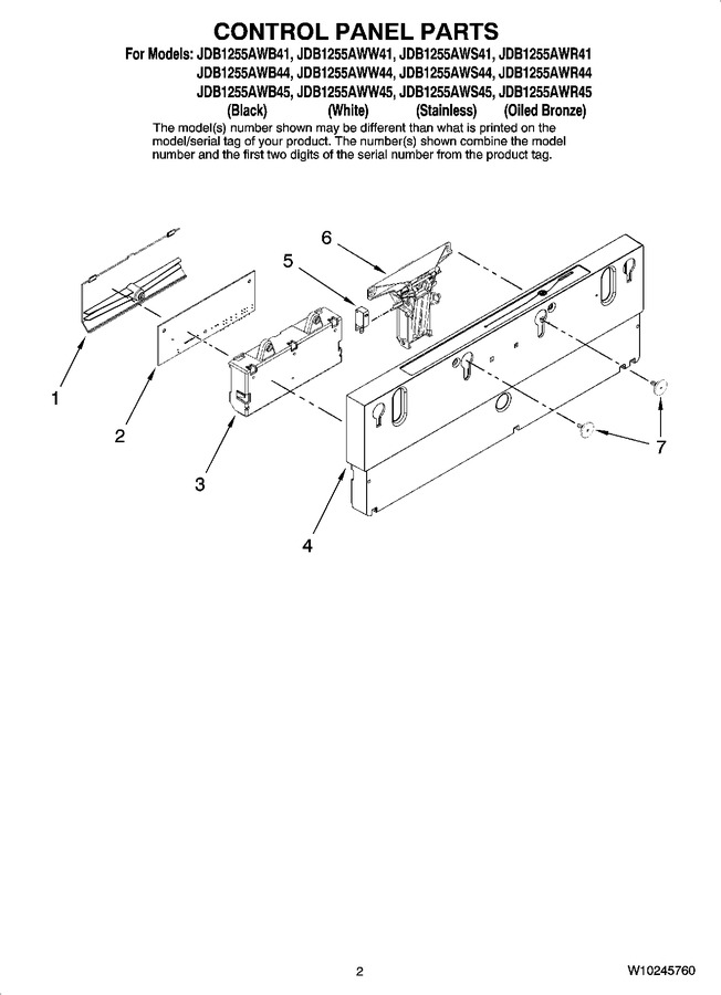 Diagram for JDB1255AWB45