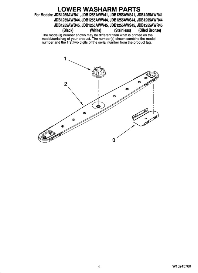 Diagram for JDB1255AWS41