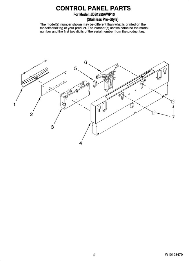 Diagram for JDB1255AWP10