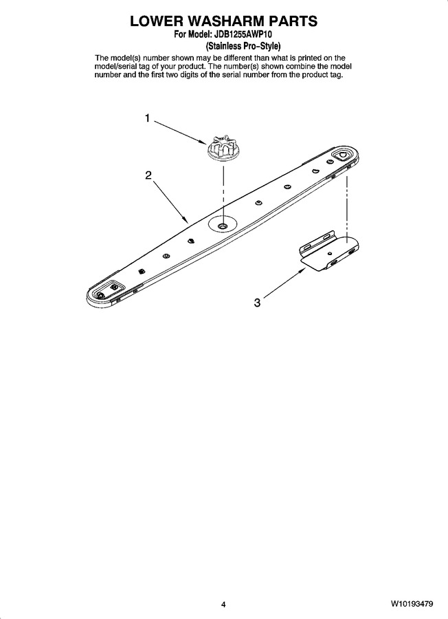 Diagram for JDB1255AWP10