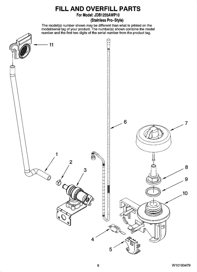 Diagram for JDB1255AWP10