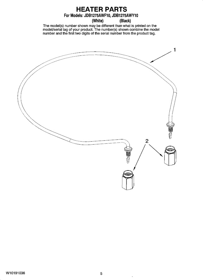 Diagram for JDB1275AWY10