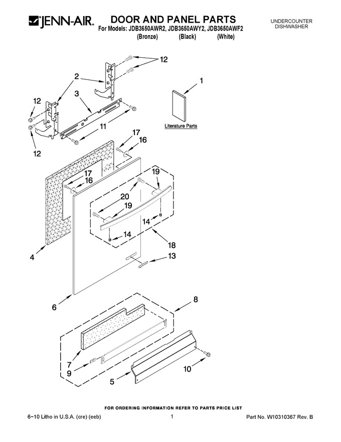 Diagram for JDB3650AWF2